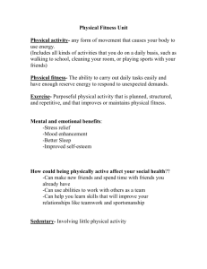 Physical Fitness Notes