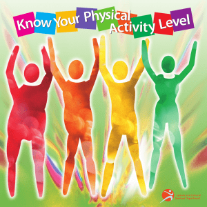 Know Your Physical Activity Level Booklet