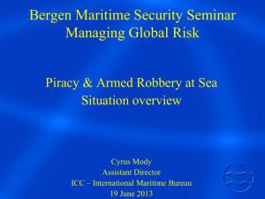 Piracy & armed robbery at sea