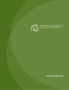 Technical Services - Spartan Polymers, Inc.