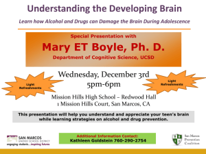 Mary ET Boyle, Ph. D. Understanding the Developing Brain