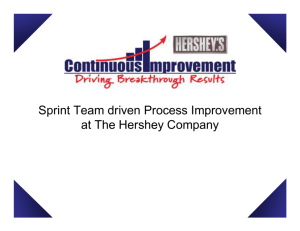 Sprint Team driven Process Improvement at The Hershey Company