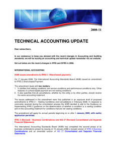 2008-11 technical accounting update