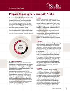 Prepare to pass your exam with Stalla.
