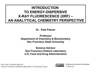 introduction to energy-dispersive x-ray fluorescence (xrf)