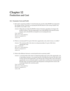 Chapter 12 Production and Cost