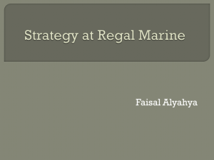 Strategy at Regal Marine