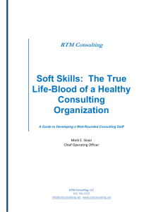 Soft Skills: The True Life-Blood of a Healthy