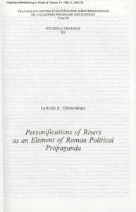 Personifications of Rivers as an Element of Roman Political