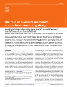 The role of quantum mechanics in structure-based drug design