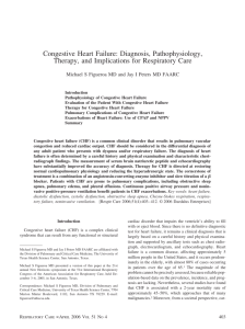 Congestive Heart Failure: Diagnosis