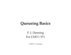 Queueing - the denning institute