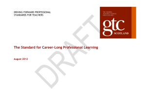 The Standard for Career-Long Professional Learning