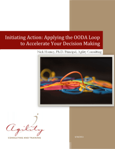 Applying the OODA Loop to Accelerate Your Decision Making