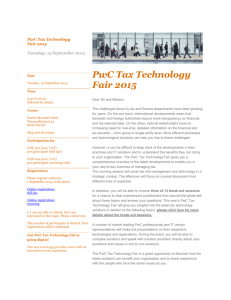 PwC Tax Technology Fair 2015