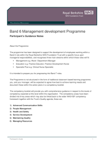 Band 6 Management development Programme