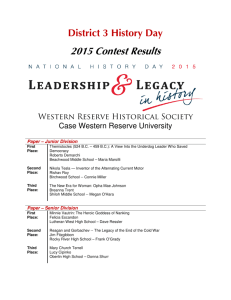 2015 - Western Reserve Historical Society