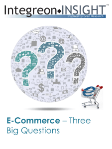 E-Commerce – Three Big Questions
