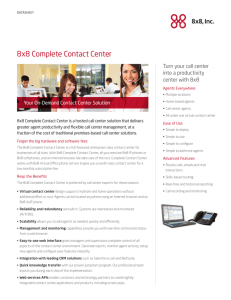 8x8 Complete Contact Center - Packet8