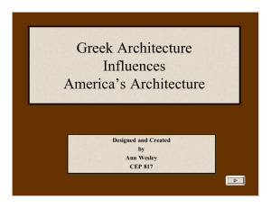 Greek and Roman Architectural Influences in America