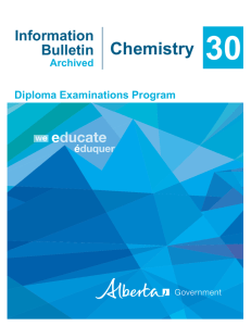 Chemistry - Alberta Education
