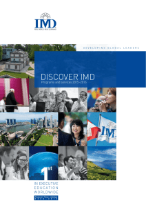 IMD Programs & Services