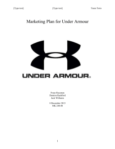 Marketing Plan for Under Armour