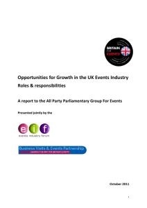 Opportunities for Growth in the UK Events Industry