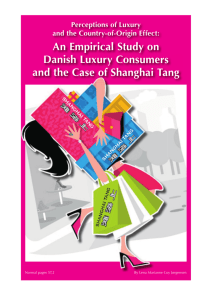 An Empirical Study on Danish Luxury Consumers and the Case of