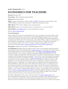 ECONOMICS FOR TEACHERS - Economics (economics.gsu.edu)