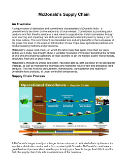 mcdonald chain supply franchise application form