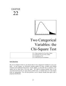 Two Categorical Variables: the Chi-Square Test