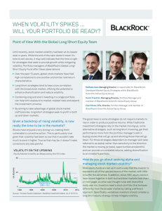 when volatility spikes … will your portfolio be ready?
