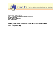 Survival Guide for First-Year Students in Science and Engineering