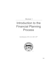 Introduction to the Financial Planning Process