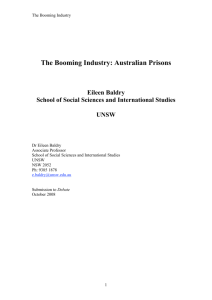 The Booming Industry: Australian Prisons