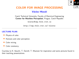 COLOR FOR IMAGE PROCESSING