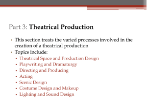 Chapter 1: The Nature of Theatre
