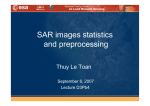 SAR images statistics and preprocessing