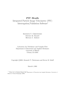 PIV Sleuth: Integrated Particle Image Velocimetry (PIV) Interrogation