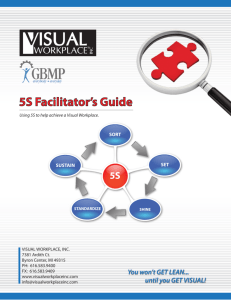 5S Facilitator's Guide - Visual Workplace, Inc.