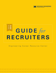 Guide for Recruiters - Engineering Career Resource Center