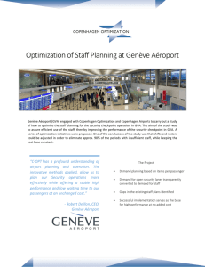 Optimization of Staff Planning at Genève Aéroport