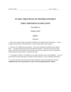 eco201: principles of microeconomics first midterm examination