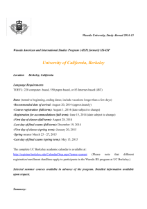 University of Calif University of California, Berkeley