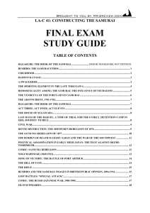 Final Study Guide