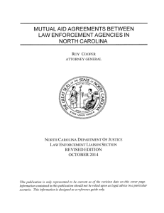 Mutual Aid Agreements Between Law Enforcement Agencies in