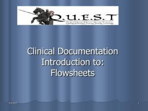 Eclipsys Clinical Documentation