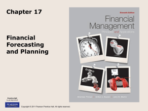 Financial Forecasting and Planning Chapter 17