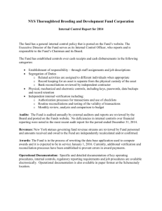 2014 Internal Control Report